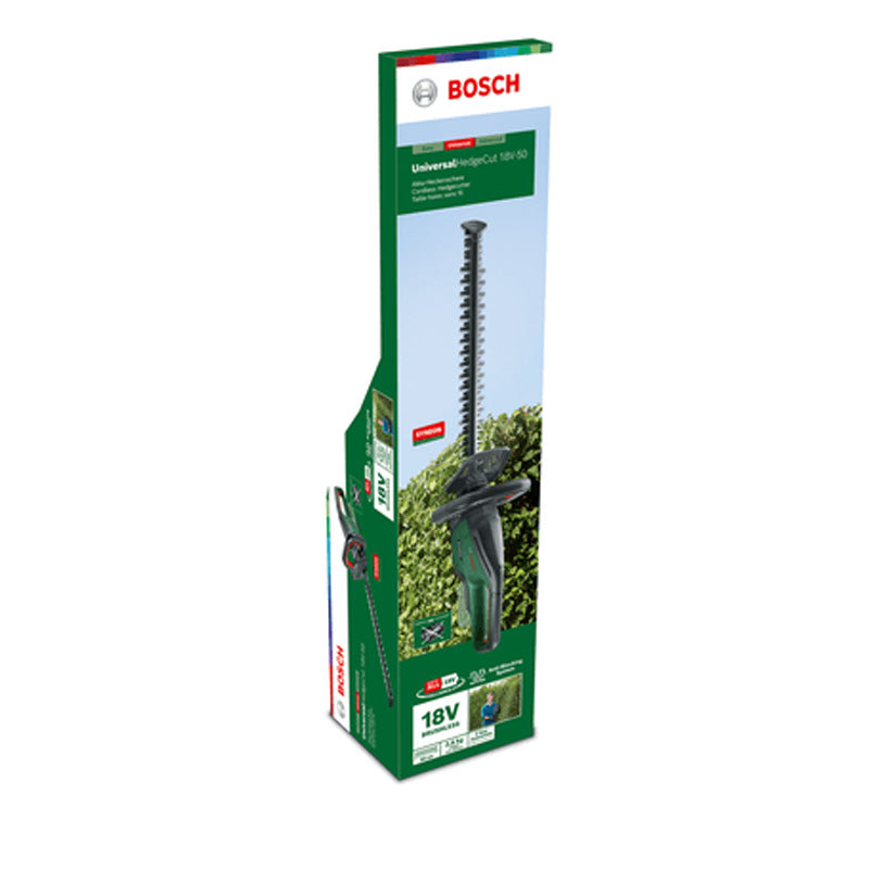Taille-haies sans fil 18V BOSCH UniversalHedgeCut 18V-50 Outil seul sans batterie