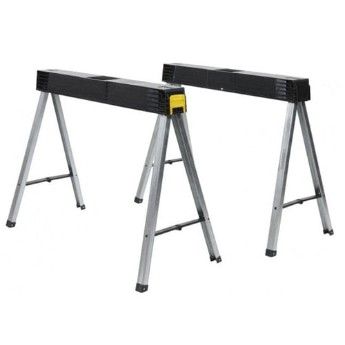 Lot de 2 tréteaux STANLEY  1-97-475 pliables et clipsables charge 350kg