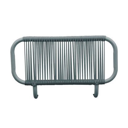 Pack de 2 accoudoirs Bali - 64.5 x 40.5 x 18.5 cm - aluminium & polyester - gris foncé & gris