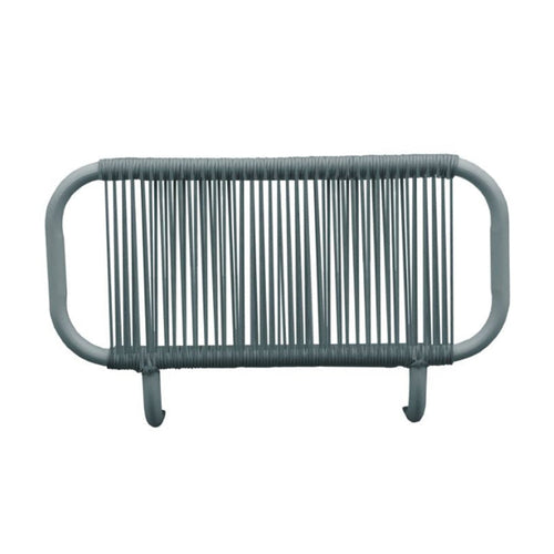 Pack de 2 accoudoirs Bali - 64.5 x 40.5 x 18.5 cm - aluminium & polyester - gris foncé & gris