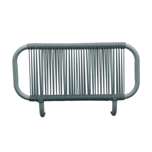 Pack de 2 accoudoirs Bali - 64.5 x 40.5 x 18.5 cm - aluminium & polyester - gris foncé & gris