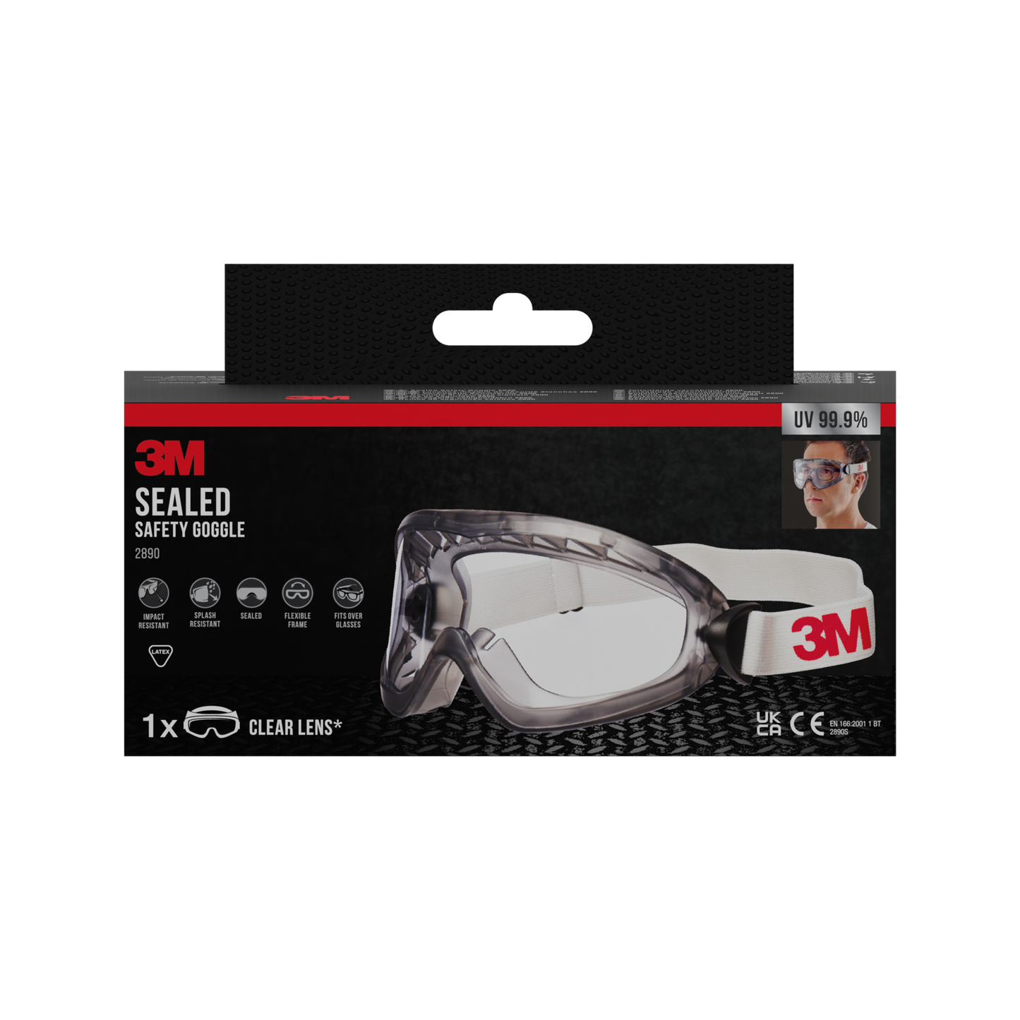 Lunette- Masque Grand Confort 3M™ 2890S