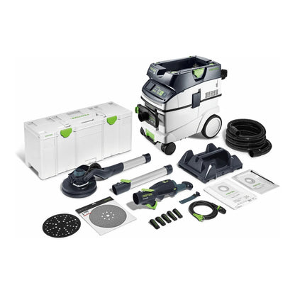 Festool Set ponceuse à long col et aspirateur PLANEX LHS 2 225 EQI/CTL 36