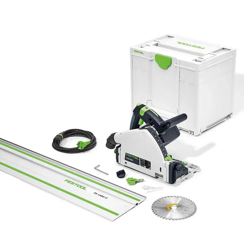 Festool - Scie plongeante TS 55 FEBQ-Plus-FS avec lame de scie circulaire Wood Fine WD42 et un rail de guidage FS 1400/2 - 577010