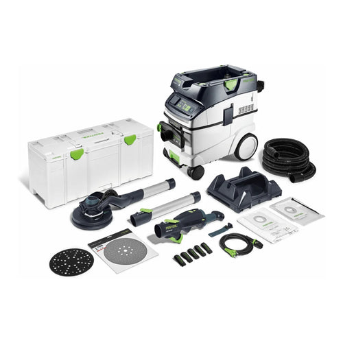 Festool Set ponceuse à long col et aspirateur PLANEX LHS 2 225 EQI/CTL 36