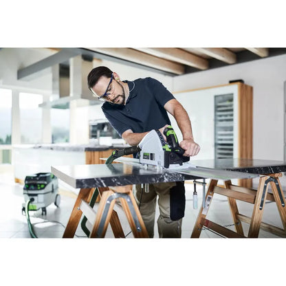 Tauchsäge Festool TS 55 FEBQ-Plus, Handkreissäge 1200 W, Schnittleistung bis 55mm, mit Koffer