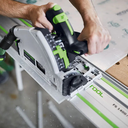 Festool - Scie plongeante TS 55 FEBQ-Plus-FS avec lame de scie circulaire Wood Fine WD42 et un rail de guidage FS 1400/2 - 577010