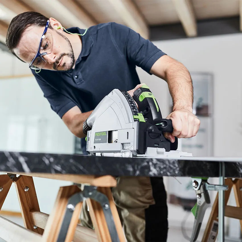 Festool - Scie plongeante TS 55 FEBQ-Plus-FS avec lame de scie circulaire Wood Fine WD42 et un rail de guidage FS 1400/2 - 577010