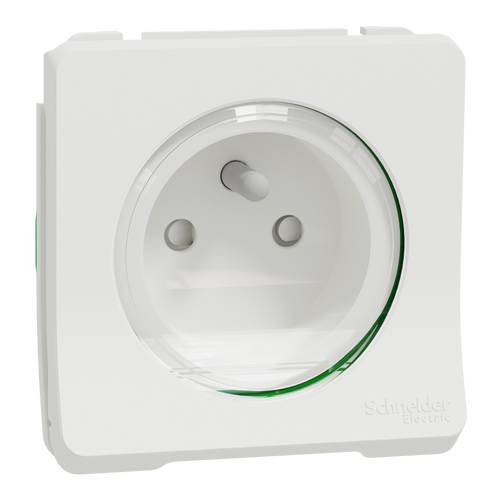 Prise terre étanche composable SCHNEIDER MUR39133 Mureva 1 poste blanc