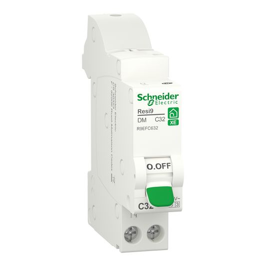 Disjoncteur SCHNEIDER R9EFC632 32A type C Auto 3kA 1P+N embrochable Resi9 XE