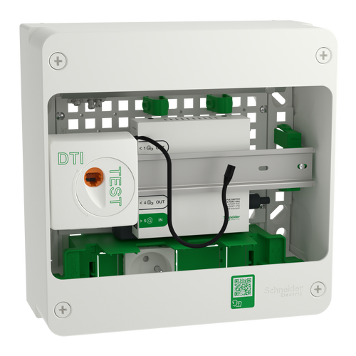 Coffret de communication SCHNEIDER R9H13401VDIXS Grade 3TV 4RJ45 avec switch POE Resi9 Connect