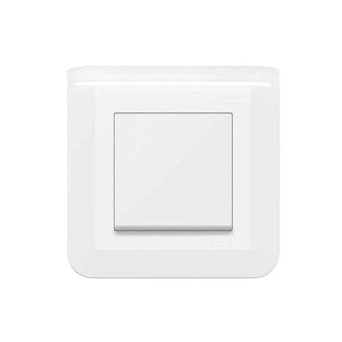Interrupteur ou va-et-vient Mosaic 10A blanc complet avec plaque LEGRAND