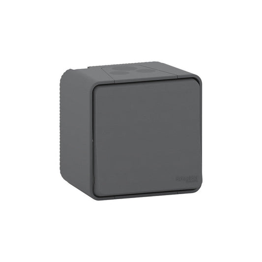 Interrupteur va-et-vient en saillie SCHNEIDER Mureva MUR35021- 10A - 250V - IP55  - anthracite