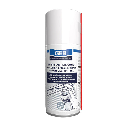 Lubrifiant anti-adhérent GEB 100% silicone aérosol 210 150 ml