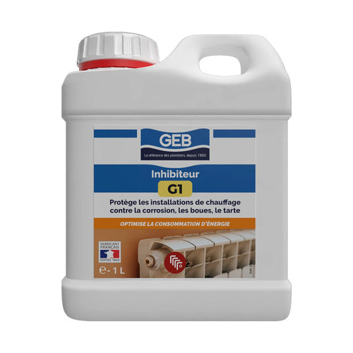 Inhibiteur G1 GEB pour protèger contre la corrosion les boues et le tartre 1L