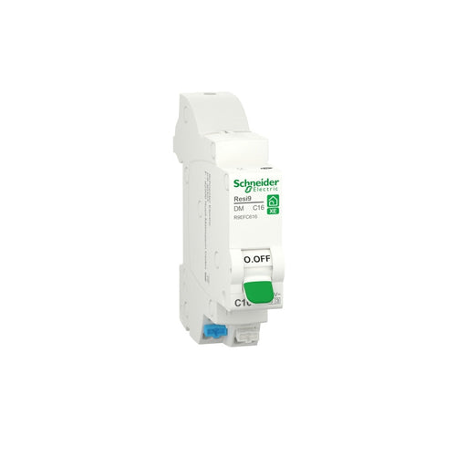 Disjoncteur SCHNEIDER R9EFC616 16A type C Auto 3kA 1P+N embrochable Resi9 XE
