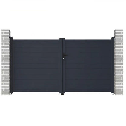 Portail aluminium battant Michigan 350x180cm