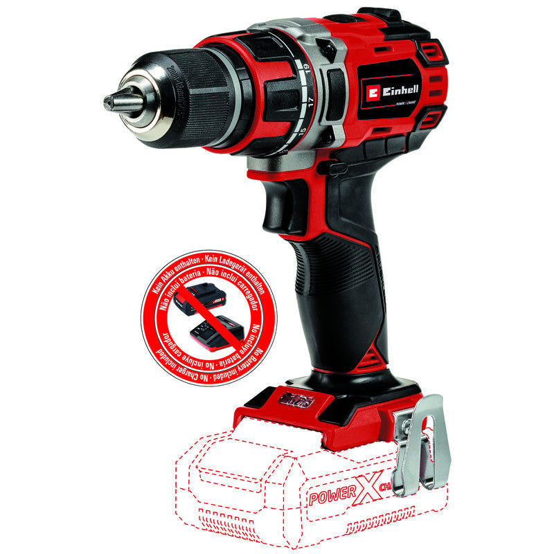 Professional Perceuse Visseuse sans fil 18V 50Nm Brushless EINHELL TE-CD 18/50 Li BL Solo Power X-Change (vendu sans batterie)