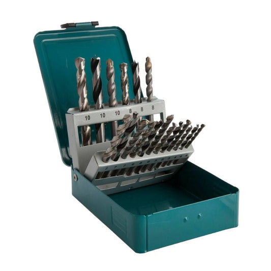 Set de 18 forets mixtes MAKITA D-47173 - bois, métal, maçonnerie