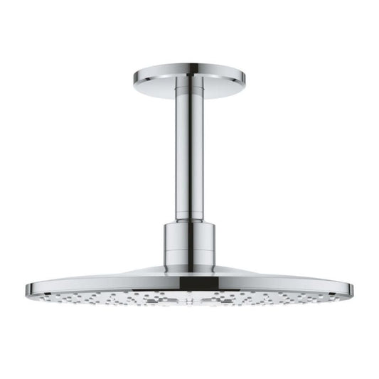 Set de douche GROHE 26477000 - tête RAINSHOWER SMARTACTIVE 310  + bras 14,2 cm + douchette 2 jets
